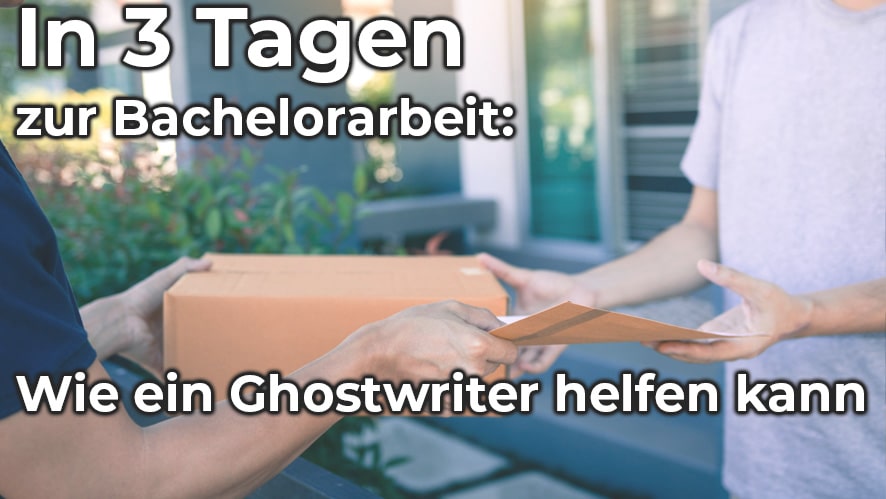 bachelorarbeit in 3 tagen